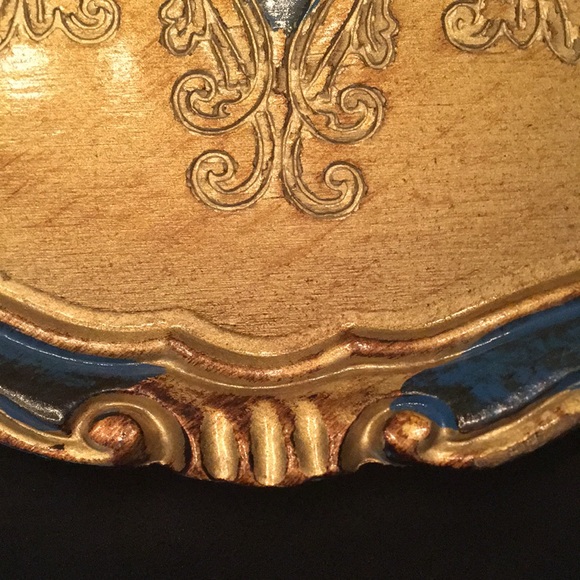 Golden Wood Tray - Picture 3 of 4